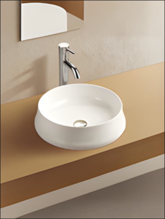 Раковина из сантехнического фаянса WeltWasser WW SK 10000003853 40х40 подвесная цвет белый без отверстий под смеситель