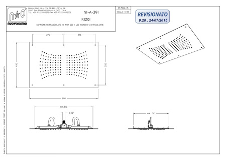 Душевая головка Graffio KI201/CR цвет хром