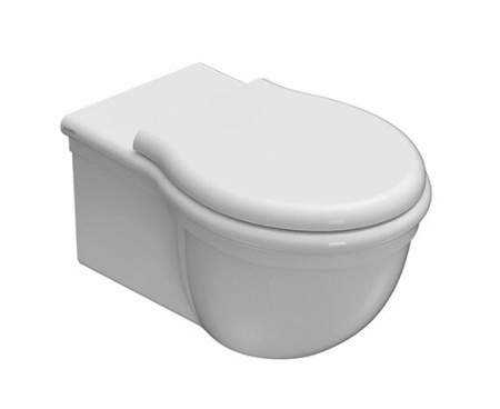 Чаша унитаза подвесная Globo Paestum PAS03BI цвет белый без сиденья безободковая смыв торнадо