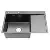 Кухонная мойка Fmark FSC6550Q-L 65х50 цвет серый поверхность матовая