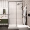 Душевой уголок Cerutti SPA MARBELLA 120 R 120х80 стекло прозрачное профиль хром без поддона