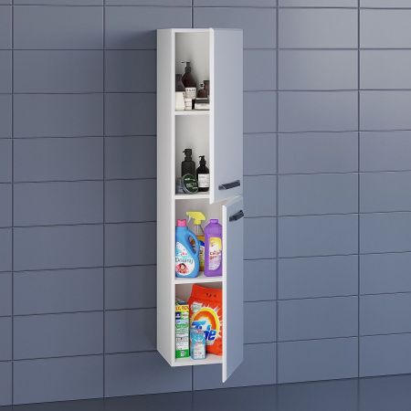 Шкаф-пенал Uperwood Foster 291020526 40х160 подвесной цвет белый