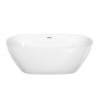 Ванна акриловая Sancos Fusion FB03 170х80 отдельностоящая овальная с каркасом