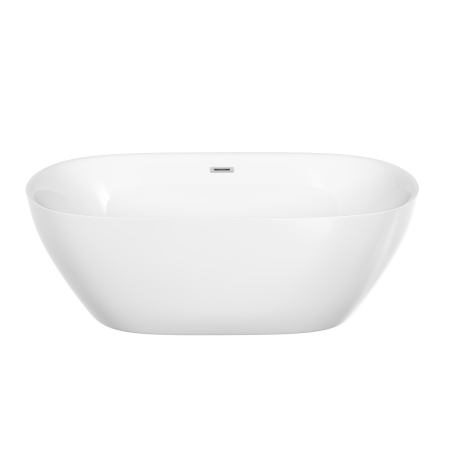 Ванна акриловая Sancos Fusion FB03 170х80 отдельностоящая овальная с каркасом