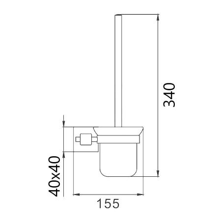 Ершик Maretti Umbria Black UMB56P23