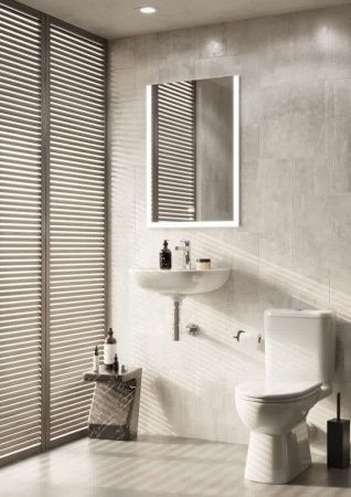 Унитаз-компакт напольный с бачком Roca Access 734P23800Y белый с сиденьем микролифт каскадный смыв