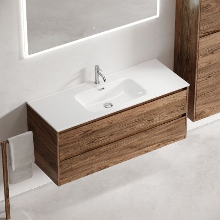 Тумба под раковину Sancos Libra LB120-1ECH 120х50 подвесная цвет коричневый