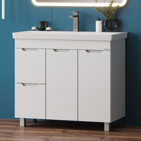 Тумба под раковину Onika Айленд 109030 90х40 напольная цвет белый