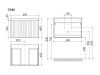 Тумба под раковину Sancos CODE CD60GP 60х50 подвесная цвет серый