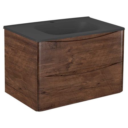 Тумба под раковину Vincea Paola VMC-2P800RW 80х50 подвесная цвет коричневый
