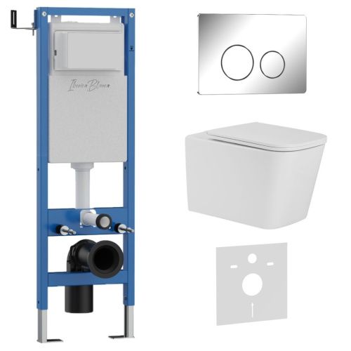 Комплект унитаз с инталляцией и клавишей смыва Iberica Blanca TOLEDO ALTO IB.001M.TLA.234.8131 - фото 2
