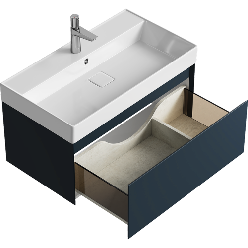 Тумба под раковину Aqwella Y GE01081GRM 81х48х45 подвесная - фото 2