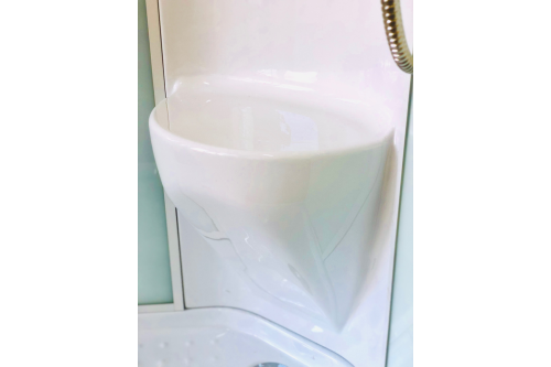 Душевая кабина Royal Bath НК RB100HK7-WT 100х100 четверть круга с крышей - фото 3