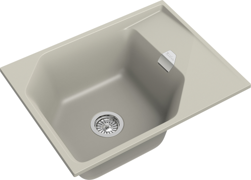 Кухонная мойка Rivelato LOCUS LS-65 topazio 65х50 цвет бежевый - фото 3