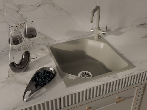 Смеситель для кухни Rivelato 9025203 topazio cromo на мойку хром/бежевый - фото 4