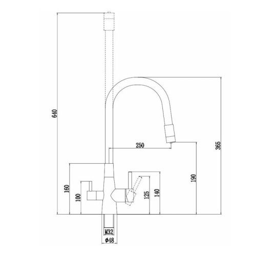 Смеситель для кухни Esko Kitchen CL03GMB на мойку вороненая сталь - фото 3