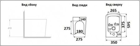 Биде напольное CeramaLux 3370 цвет белый