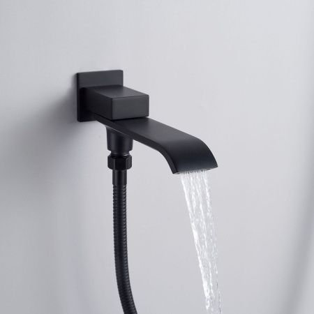 Душевая система Shevanik S4035H встраиваемая в стену цвет черный