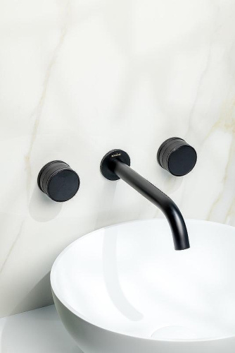 Смеситель Boheme Prestige 152-2-B-PR встраиваемый черный - фото 2