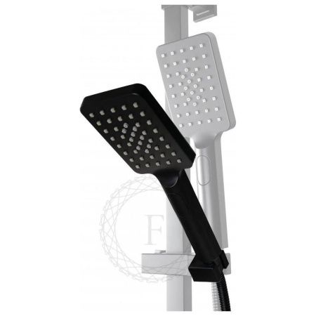 Душевая стойка Filarete FL2010BL настенная цвет черный