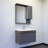 Зеркало-шкаф Comforty Кемер 00-00014147CF 80х80 подвесной цвет серый/черный