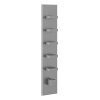 Смеситель для душа Gessi Rettangolo 43030#031 встраиваемый в стену хром с термостатом (внешняя часть)