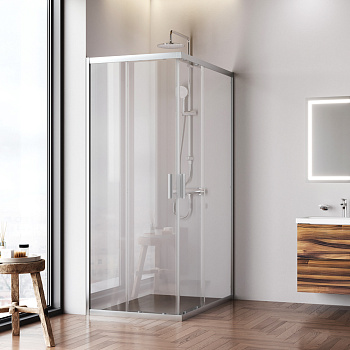 Душевой уголок Am.Pm Gem W90G-403-120280-MT 120х80 стекло прозрачное профиль хром матовый без поддона