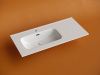 Раковина из сантехнического фарфора Ceramica Nova ELEMENT CN7003L 100х50 накладная цвет белый 1 отверстие под смеситель