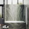 Душевая шторка на ванну Maybah Glass MGV-596-1 40х140 стекло прозрачное профиль белый ориентация универсальная