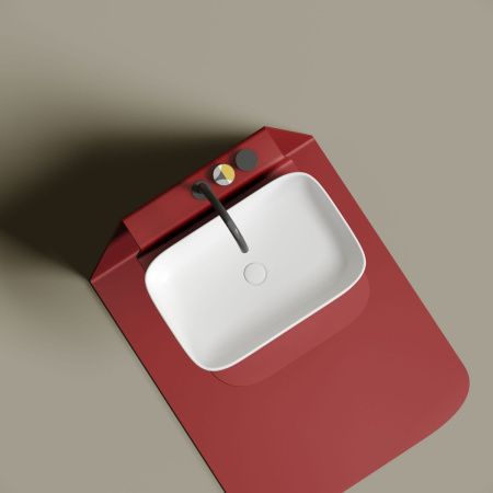 Раковина из сантехнического фарфора Ceramica Nova ELEMENT CN6053MW 60х40 накладная цвет белый без отверстий под смеситель