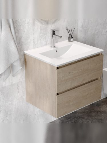 Тумба с раковиной Teymi Laina F16033 60х46х50 подвесная - фото 5