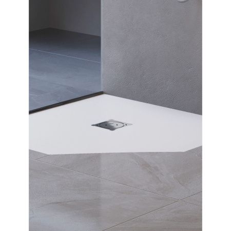 Душевой поддон из искусственного камня RGW Stone Tray 16155099-01 90х90 белый без ножек