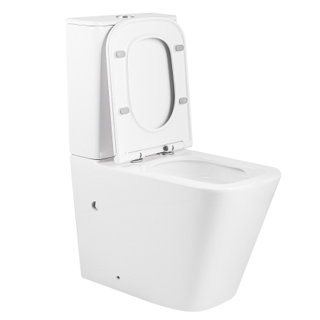 Унитаз-компакт напольный с бачком Тритон Corso Щ0000060856 белый с сиденьем микролифт безободковый смыв торнадо