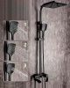 Душевая стойка ALMAes Turia SDI-1808 настенная цвет черный