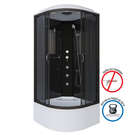 Душевая кабина Niagara Classic 65081434G 90х90 четверть круга с крышей ориентация универсальная