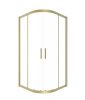 Душевой уголок Timo T45 100х100 стекло прозрачное профиль золото без поддона