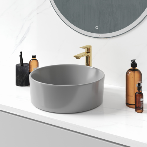 Раковина Grossman Color 40 см GR-3013GM накладная цвет серый матовый - фото 3