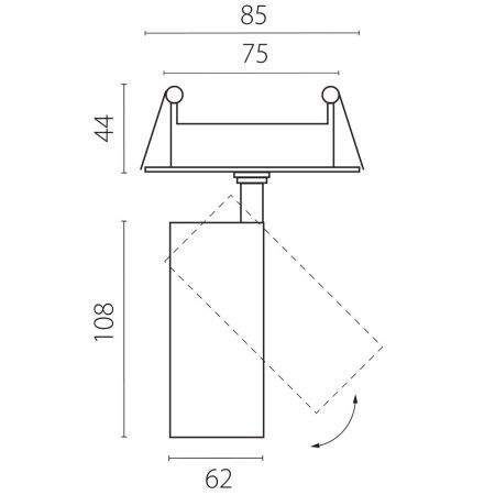Светильник встраиваемый Lightstar Alta Base (Алта Басе) A5146RS