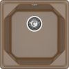 Кухонная мойка Granfest Unique U-500 терракот 50х50 цвет коричневый поверхность матовая