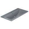 Раковина из искусственного камня Uperwood Foster Quartz 291030041 90х50 полувстраиваемая цвет серый