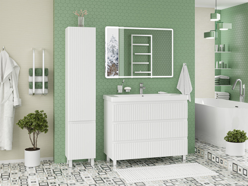 Тумба под раковину Brevita Victory VIC-07105-0103Я 101х45х73 напольная - фото 5