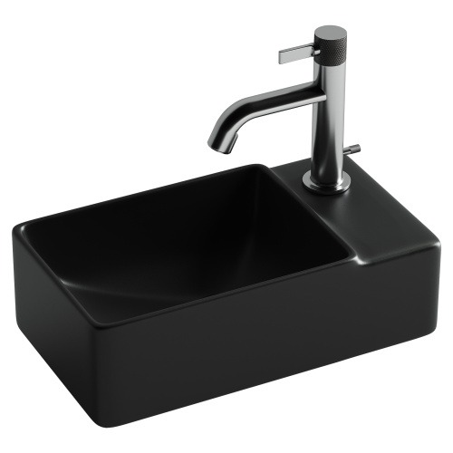 Раковина Ceramica Nova ELEMENT 40 см CN5045MB подвесная цвет черный матовый - фото 3