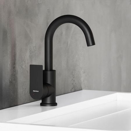 Смеситель Damixa Apollo 470220300 на раковину черный