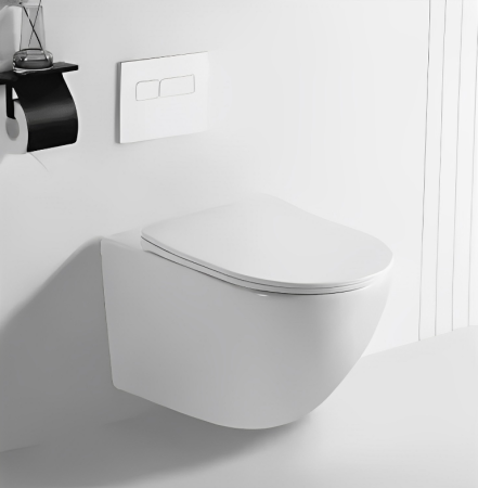 Унитаз подвесной Cerutti SPA CT7183 белый с сиденьем микролифт безободковый каскадный смыв