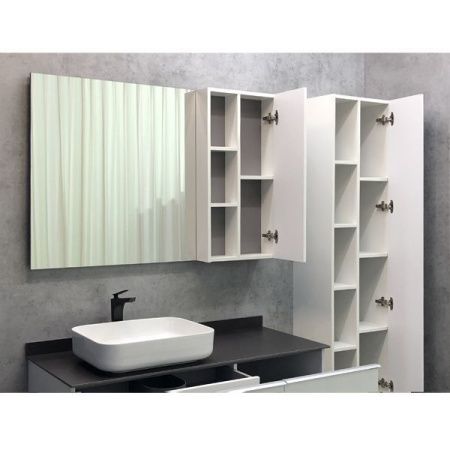 Зеркало-шкаф Comforty Милан 00004136261CF 120х80 подвесной цвет белый
