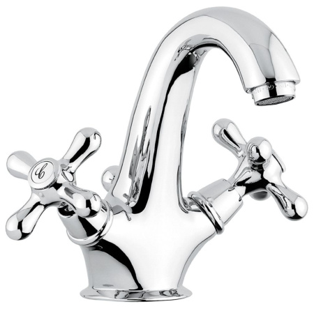 Смесители Emmevi Deco Classic 12013/BO на столешницу белый/золото