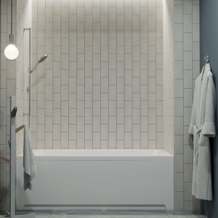 Ванна акриловая 1ACReal Тори Щ0000042930 150х70 пристенная прямоугольная без ножек и каркаса