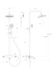 Душевая стойка BelBagno BOHEME BOHEME-VSCM-CRM настенная цвет хром