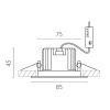 Светильник встраиваемый Lightstar Soffi IP65 (Соффи ИП65) 212447IP65