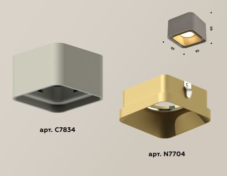 Светильник накладной Ambrella Light Techno (Тецхно) XS7834004